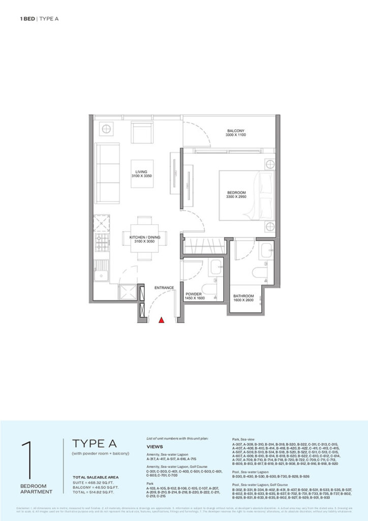 Sobha Selene Beach Residences Floor Plan