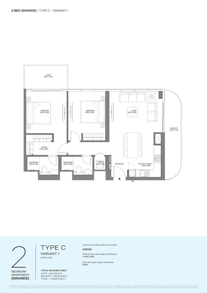 Sobha Selene Beach Residences Floor Plan