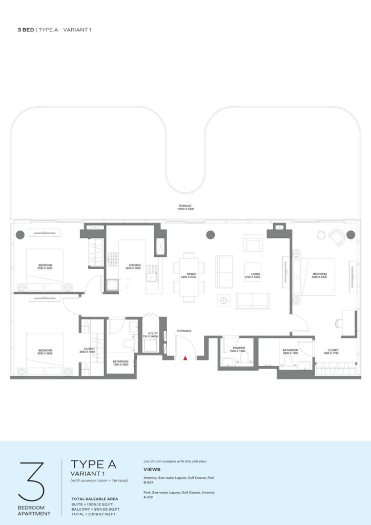 Delphine Beach Residences Floor Plan