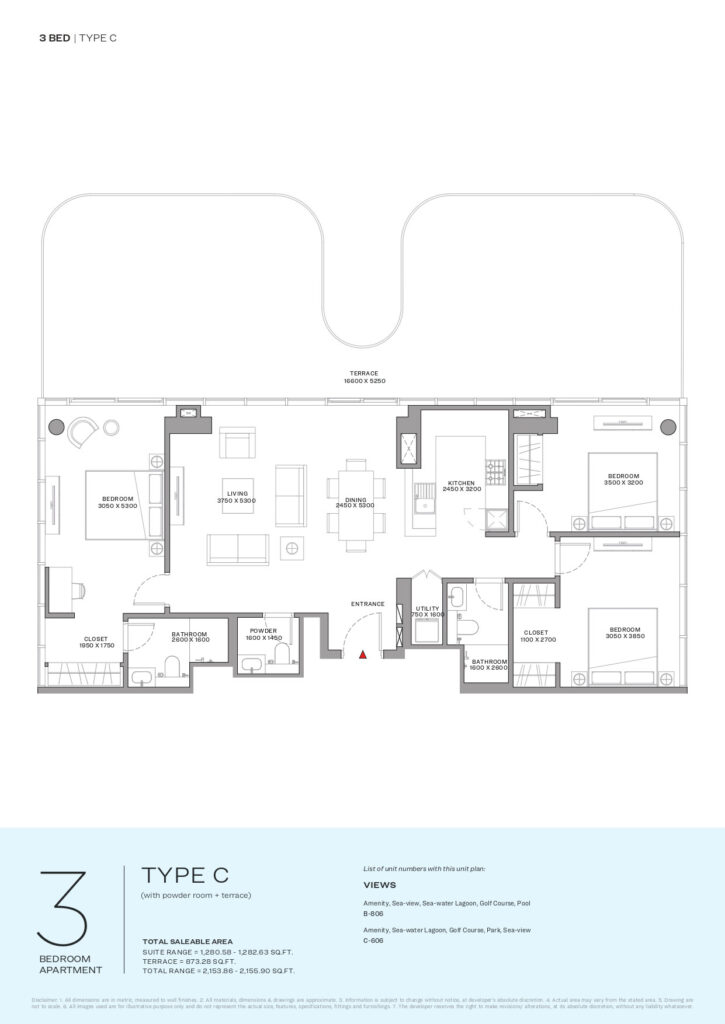 Coraline Beach Residences Floor Plan